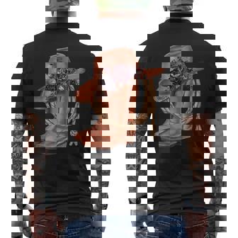 Country Y'All Goth Alternative Western Gothic Men's Back Print T-Shirt | Mazezy