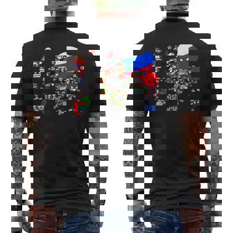 Countryballs Map Of The World Men's T-shirt Back Print - Monsterry