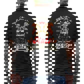 Couples Married 57-Year 57Th Wedding Anniversary Men's T-shirt Back Print - Thegiftio