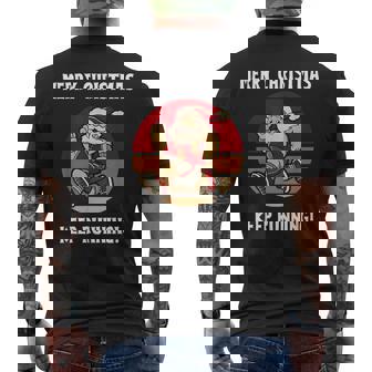 Courir Père Noël Pour Les Coureurs Qui Aiment Les Courses De Père Noël T-shirt imprimé au dos - Cadeauxyz