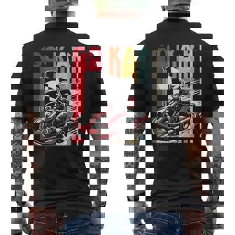 Course De Karting Pilote De Karting Passionné De Karting Karting Rétro T-shirt imprimé au dos - Cadeauxyz