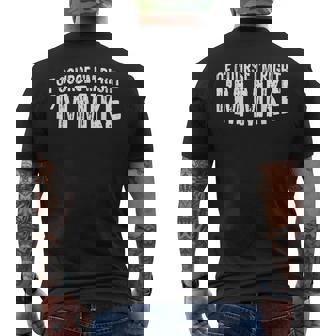 Of Course I'm Right I'm Mike First Name Mike Vintage Men's T-shirt Back Print - Monsterry