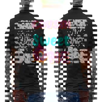 Cousin Of The Sweet One 1St Birthday Donut Theme Family Men's T-shirt Back Print | Seseable UK