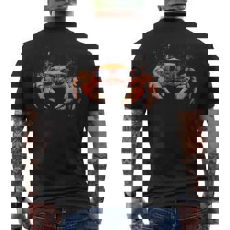 Crab Animal Graphic Sunglasses Illustration Crab Men's T-shirt Back Print | Mazezy