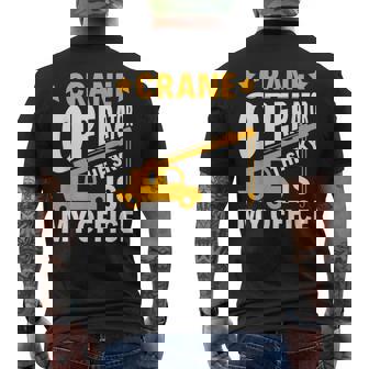 Crane Whisperer 面白いクレーン オペレーター メンズTシャツ バックプリント - Kawaiitshirt