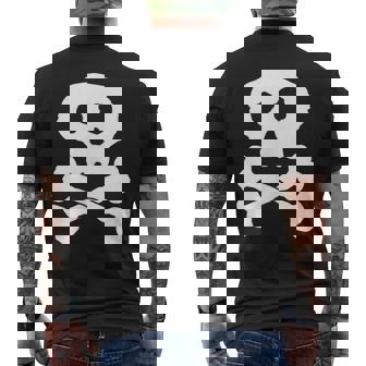 Cráneo Pirata Con Diseño De Calavera Camiseta Hombre Estampado Espalda - Regaloses