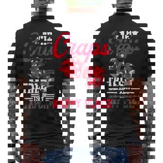 Craps Table Layout Strategy Casino Lover Craps Dealer Men's T-shirt Back Print - Thegiftio