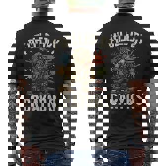 Crayon Eater Military Veteran Corps Bulldog Soldier Men's T-shirt Back Print - Monsterry