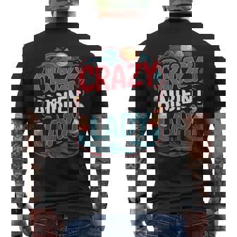 Crazy Ambient Lady Colorful Music Lover Men's Back Print T-Shirt | Mazezy