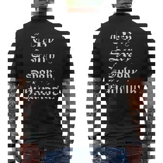 Crazy Scary Spooky Hilarious Men's T-shirt Back Print - Monsterry