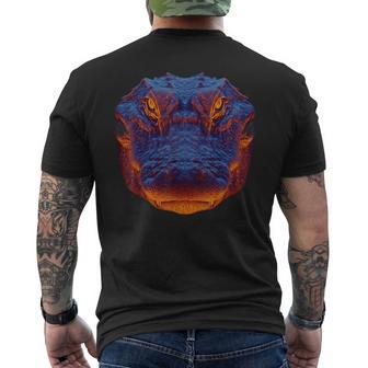 Crocodile Alligator Gator Face Men's T-shirt Back Print - Thegiftio UK