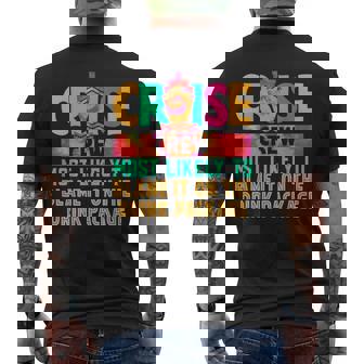 Cruise Crew Most Likely To Blame It On The Drink Package Men's T-shirt Back Print - Thegiftio