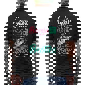 Cruisin With My Besties Cruise Vacation Couples Friends Men's T-shirt Back Print - Monsterry
