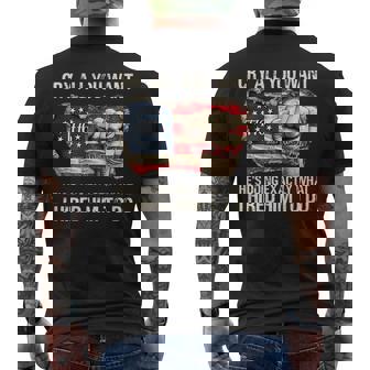 Cry All You Want He's Doing Exactly What I Hired Him To Do Men's T-shirt Back Print - Monsterry