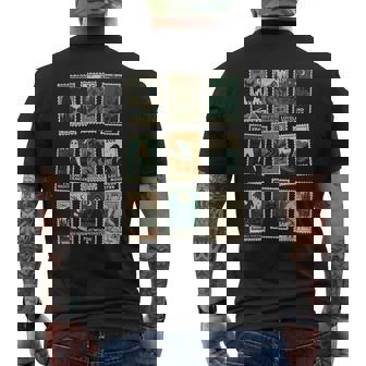 Cryptid Monster Stamps Men's T-shirt Back Print - Monsterry