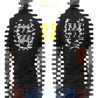 Cumpleaños 22 Años Aniversario 22 Aniversario 22 Aniversario Camiseta Hombre Estampado Espalda - Regaloses