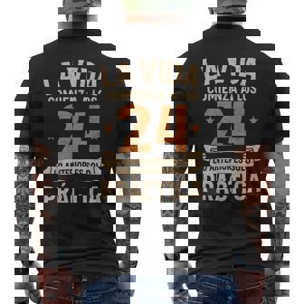 Cumpleaños 24 Años Divertido Laida Comienza A Los 24 Camiseta Hombre Estampado Espalda - Regaloses