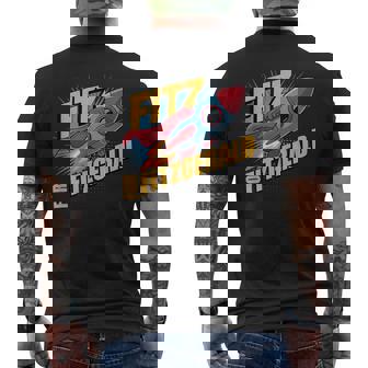 Custom Fitz For Fitzgerald Rocketship Men's T-shirt Back Print | Seseable FR