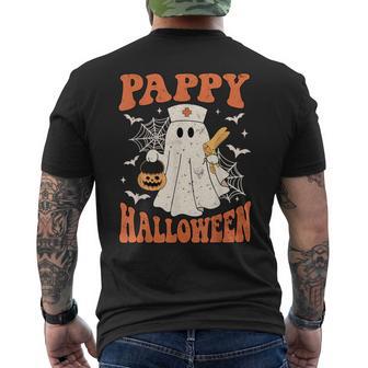 Cute Boo Ghost Nurses Pappy Halloween Obgyn Speculum Men's T-shirt Back Print - Thegiftio UK