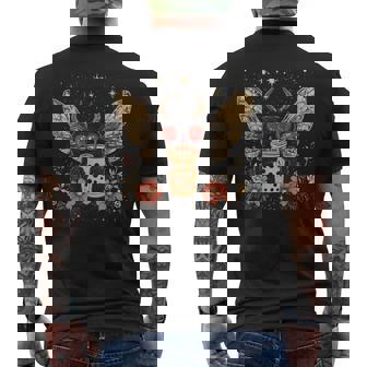 Cute Kawaii Mothman Bubble Tea Boba Cottagecore Aesthetic Men's T-shirt Back Print - Monsterry