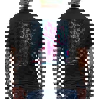 Cyberpunk Clothing、香港サイバーパンクストリートウェア メンズTシャツ バックプリント - Kawaiitshirt