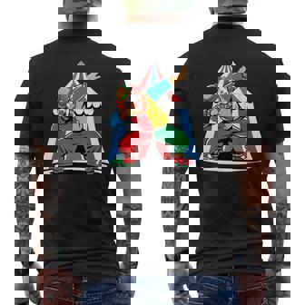 Dabbing Clown Circus Crew Squad Men's T-shirt Back Print - Monsterry