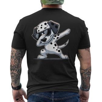 Dabbing Dalmatian Dalmation Dog Dab Dance Men's T-shirt Back Print - Thegiftio UK