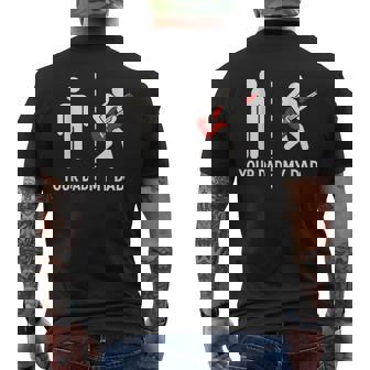 Your Dad My Dad Basso Divertente T-shirt da uomo con stampa posteriore - Novitaregali