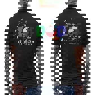 Dad Of The Big One Fishing Boy First Birthday Ofishally Men's T-shirt Back Print | Mazezy