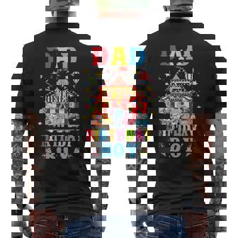 Dad Of The Birthday For Boy Circus Carnival Theme Party Men's T-shirt Back Print - Thegiftio