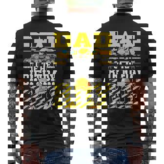 Dad Of The Birthday Boy Construction Truck Men's T-shirt Back Print | Seseable FR
