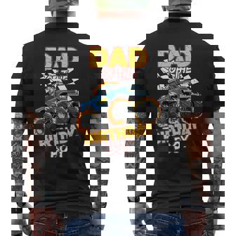 Dad Of The Birthday Boy Monster Truck Birthday Family Men's T-shirt Back Print | Seseable UK