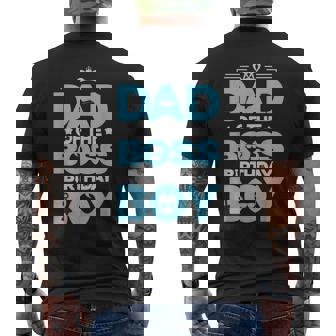 Dad Of The Boss Birthday Party Outfit Like A Boss Daddy Men's T-shirt Back Print | Mazezy