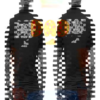 Dad Daddy Matching Birthday Squad Crew Pizza Family Men's T-shirt Back Print | Seseable FR