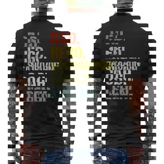 Dad Hero Sandboarding Coach Sandboarding Coach Men's Back Print T-Shirt | Mazezy