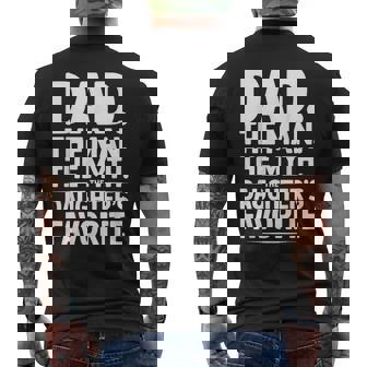 Dad The Man The Myth The Daughter’S Favorite Father’S Day Men's T-shirt Back Print | Seseable UK