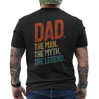 Dad The Man The Myth The Legend Rétro Fête Des Pères Parent T-shirt imprimé au dos - Cadeauxyz