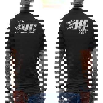 Dad Pit Crew Race Car Birthday Family Matching Pit Crew Men's T-shirt Back Print | Seseable CA