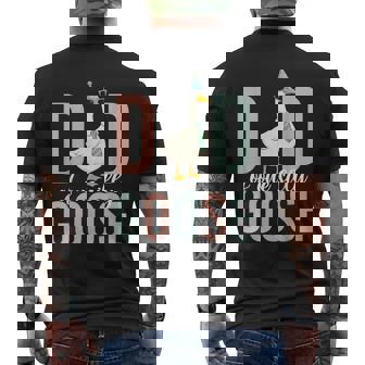 Dad Of The Silly Goose First Birthday Party Family Matching Men's T-shirt Back Print - Monsterry