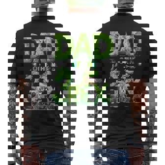 Dad Of The Three Rex Birthday Boy Dinosaur Family Matching Men's T-shirt Back Print | Seseable FR