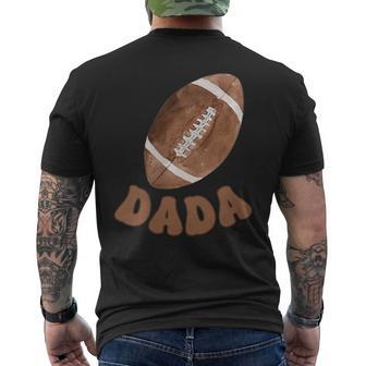 Dada Of The 1 Year Old Football 1St Year Down Birthday Party Men's T-shirt Back Print - Thegiftio UK