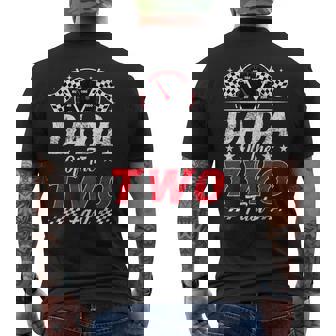 Dada Of The Two Fast 2Nd Birthday Racing Car Family Men's T-shirt Back Print | Seseable FR