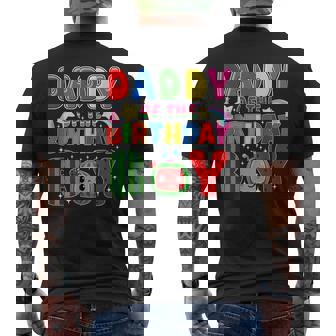 Daddy Of The Birthday Boy Melon Family Matching Men's T-shirt Back Print - Monsterry