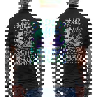 Daddy Of The Birthday Mermaid Family Matching Partyquad T-shirt da uomo con stampa posteriore - Novitaregali