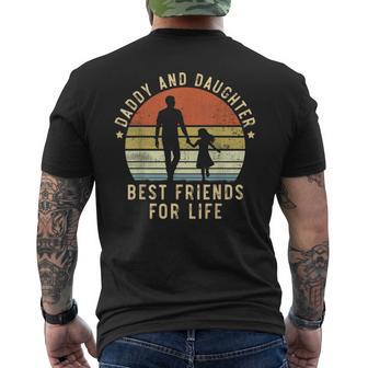 Daddy And Daughter Best Friends For Life Dad Father's Day Men's T-shirt Back Print - Thegiftio UK