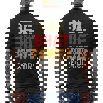 Dal Bhat Power 24 Hour ネパールトレッキングデザイン メンズTシャツ バックプリント - Kawaiitshirt