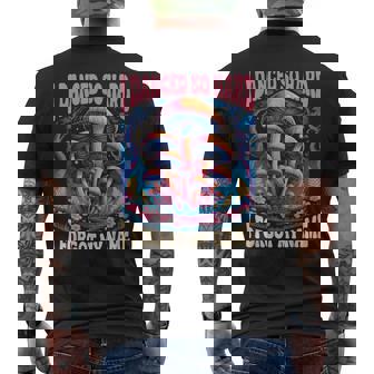 Dance So Hard EDM DJ Psychedelic Party Rave Mushroom Men's Back Print T-Shirt | Mazezy