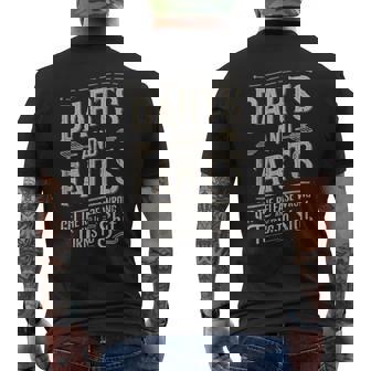 Darts And Farts Get The Release Wrong And It Turns To Shit Men's T-shirt Back Print - Seseable