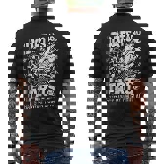 Darts And Farts That's What I'm Good At Fathers Day Men's T-shirt Back Print | Mazezy