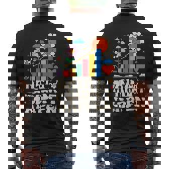 Data Or It Didn't Happen Behavior Analyst Aba Therapist Men's T-shirt Back Print | Mazezy